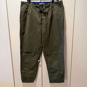 Alex Mill Olive Green Pull on Pleated Pants - XL